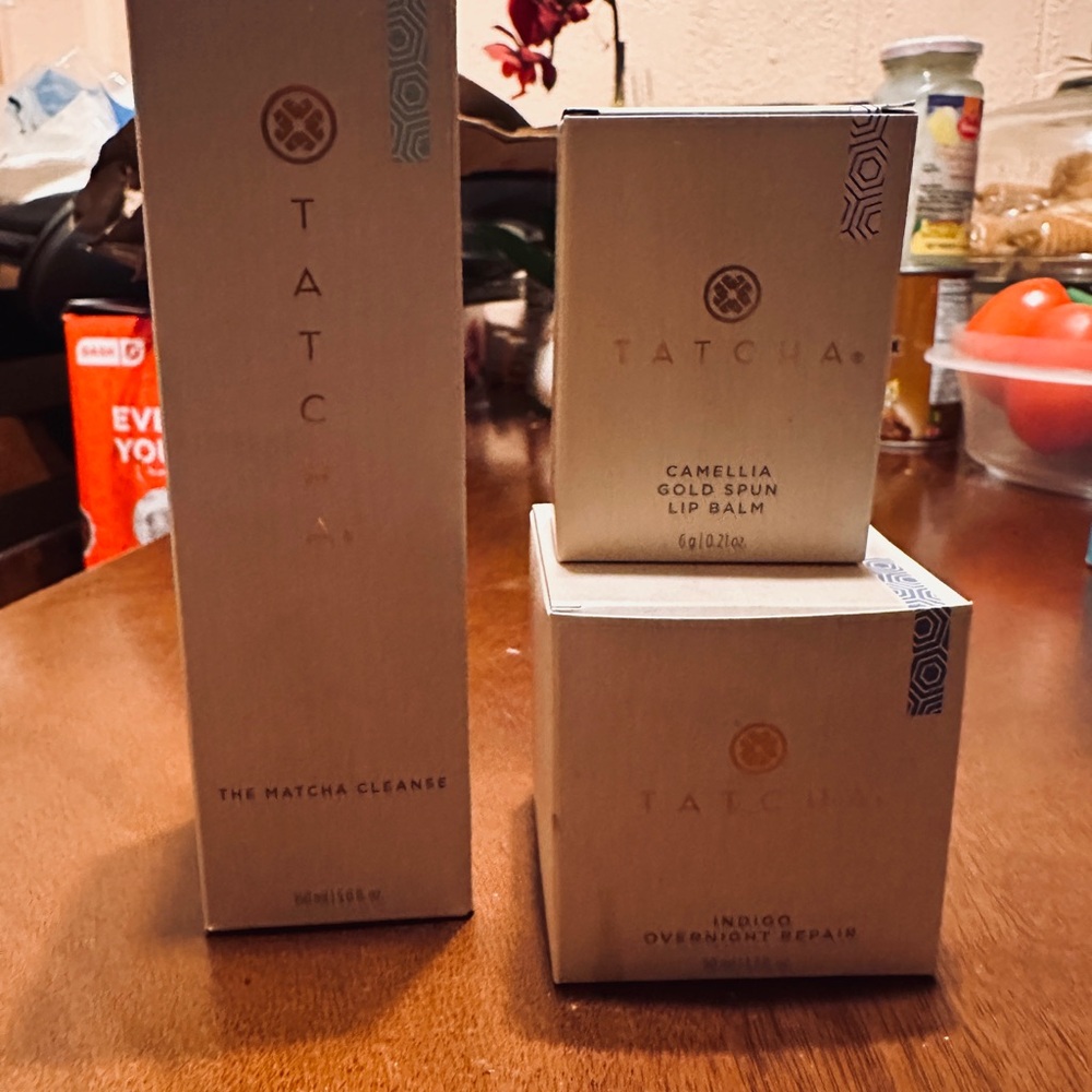 Tatcha Skincare Trio with Gold Accents